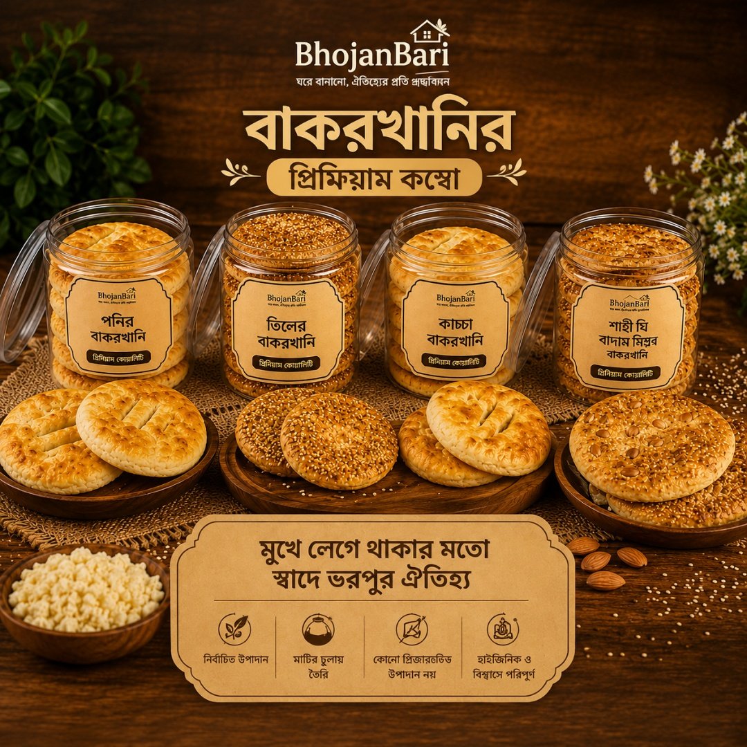 চুলায় তৈরি আসল বাখরখানি - শত বছরের পুরনো সেই ঐতিহ্যবাহী স্বাদ | BhojanBari