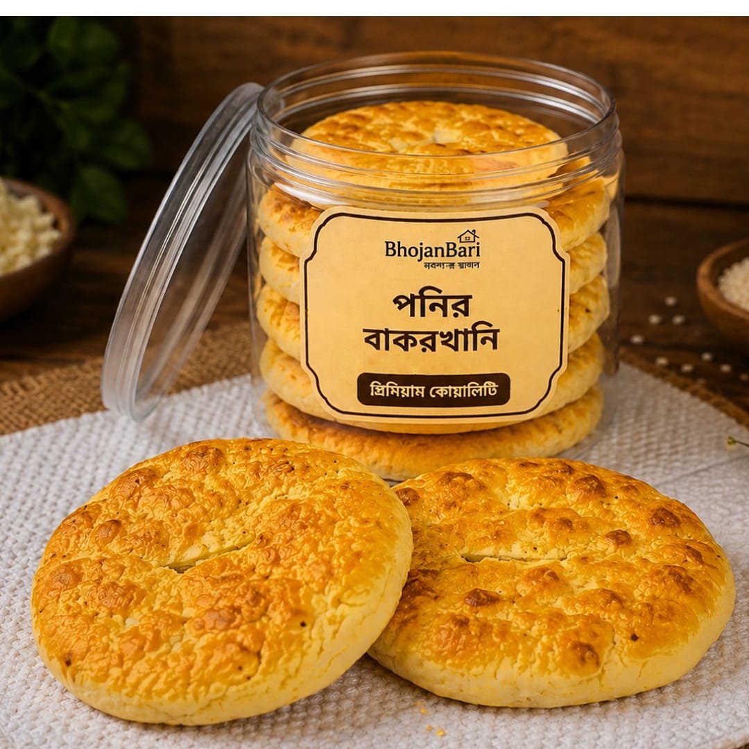 প্রিমিয়াম মানের পনির দিয়ে তৈরি ঐতিহ্যবাহী পনির বাকরখানি।